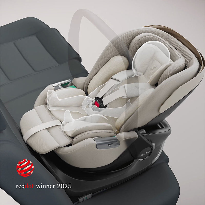 Silver Cross Glide Plus 360 Car Seat - Natural Taupe