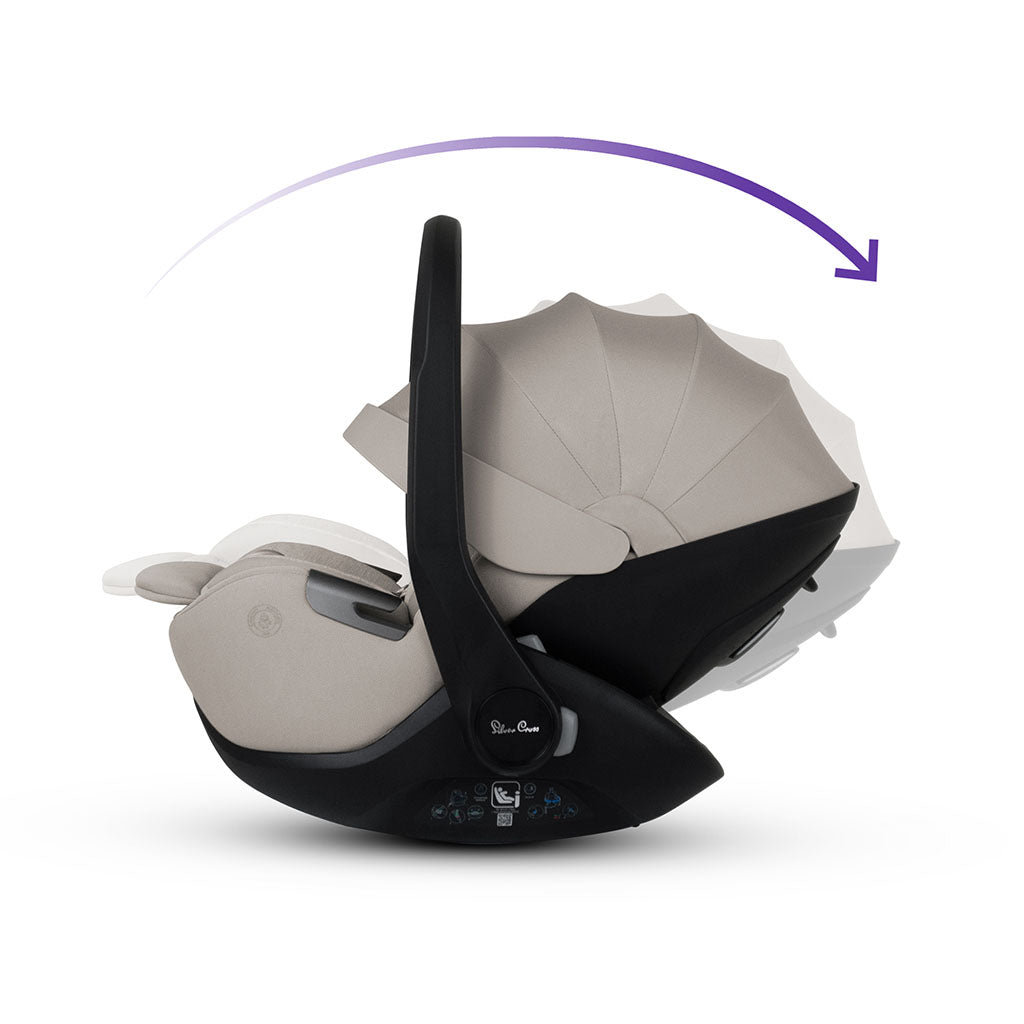 Silver Cross Glide Plus 360 Car Seat - Natural Taupe