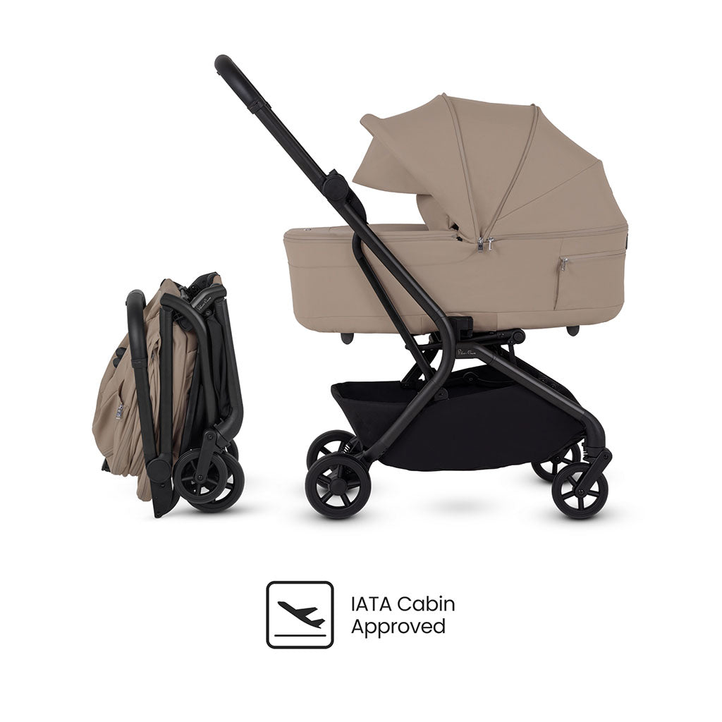 Silver Cross Nia Stroller and Carrycot - Champagne