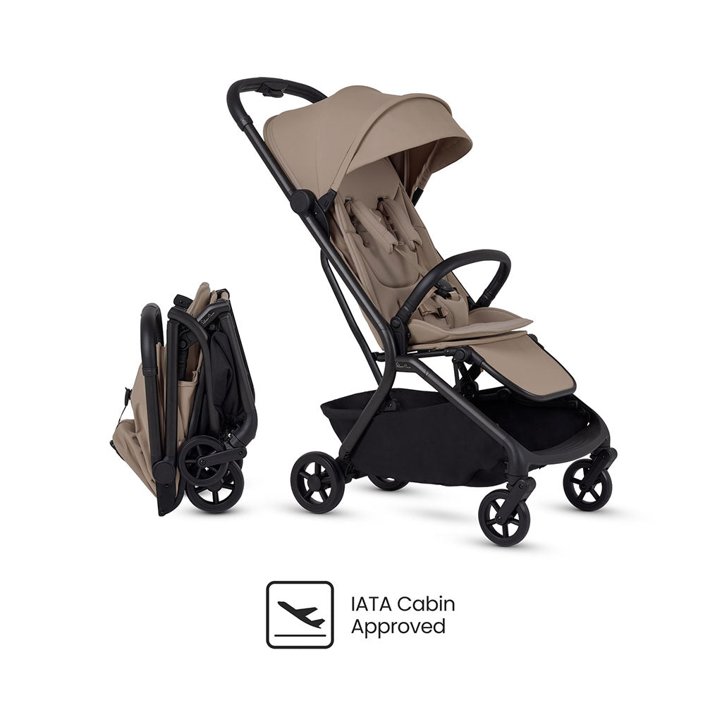 Silver Cross Nia Stroller and Carrycot - Champagne