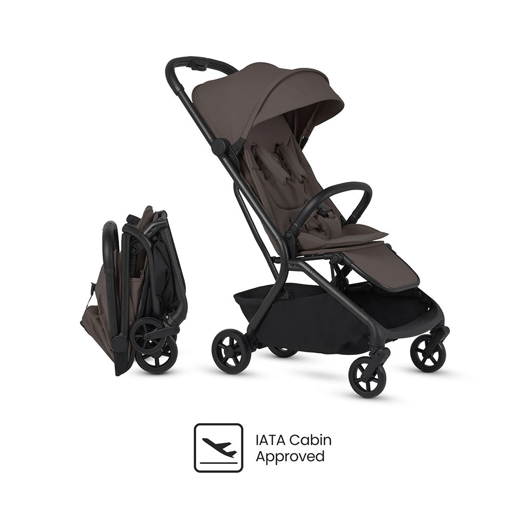 Silver Cross Nia Stroller and Carrycot - Chocolate