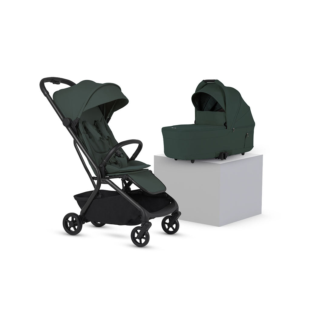Silver Cross Nia Stroller and Carrycot - Conifer