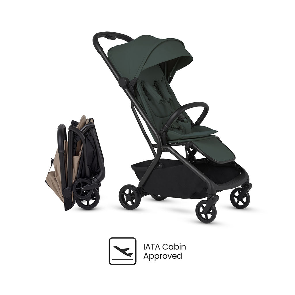 Silver Cross Nia Stroller and Carrycot - Conifer