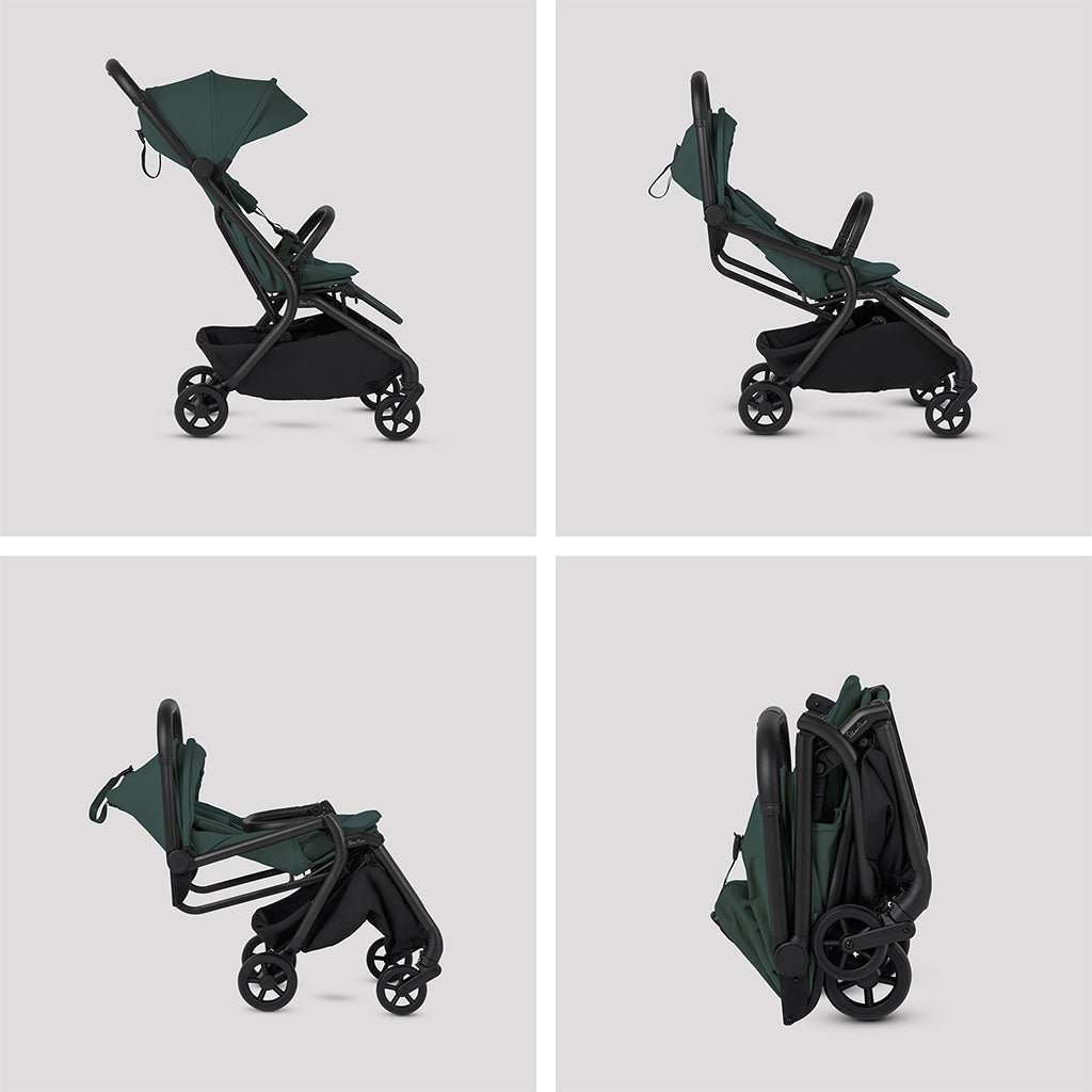 Silver Cross Nia Stroller and Carrycot - Conifer