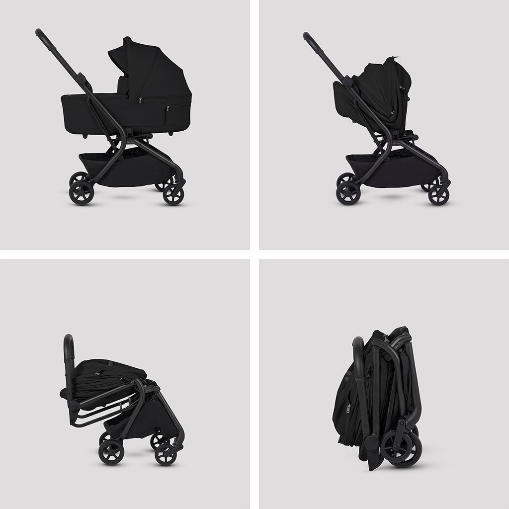 Silver Cross Nia Stroller and Carrycot - Onyx