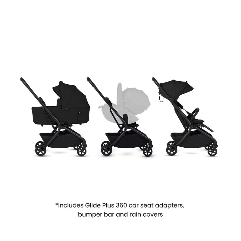 Silver Cross Nia Stroller and Carrycot - Onyx