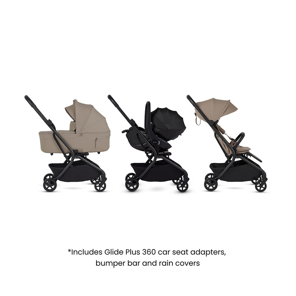 Silver Cross Nia Travel System with Accessory Pack - Champagne