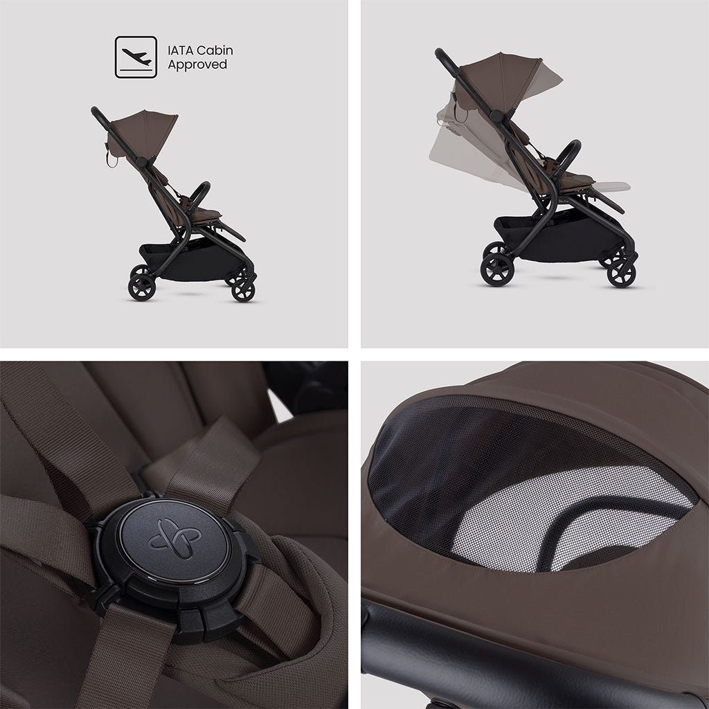 Silver Cross Nia Travel System with Accessory Pack - Chocolate