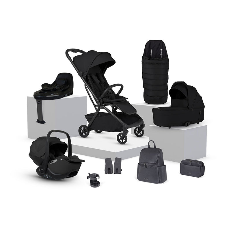 Silver Cross Nia Travel System with Accessory Pack - Onyx