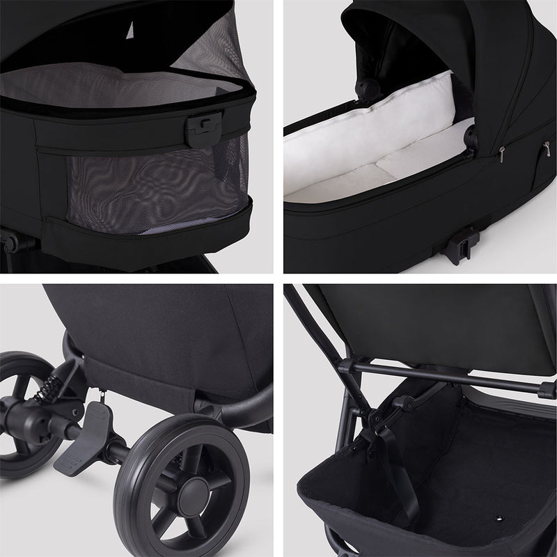 Silver Cross Nia Travel System with Accessory Pack - Onyx