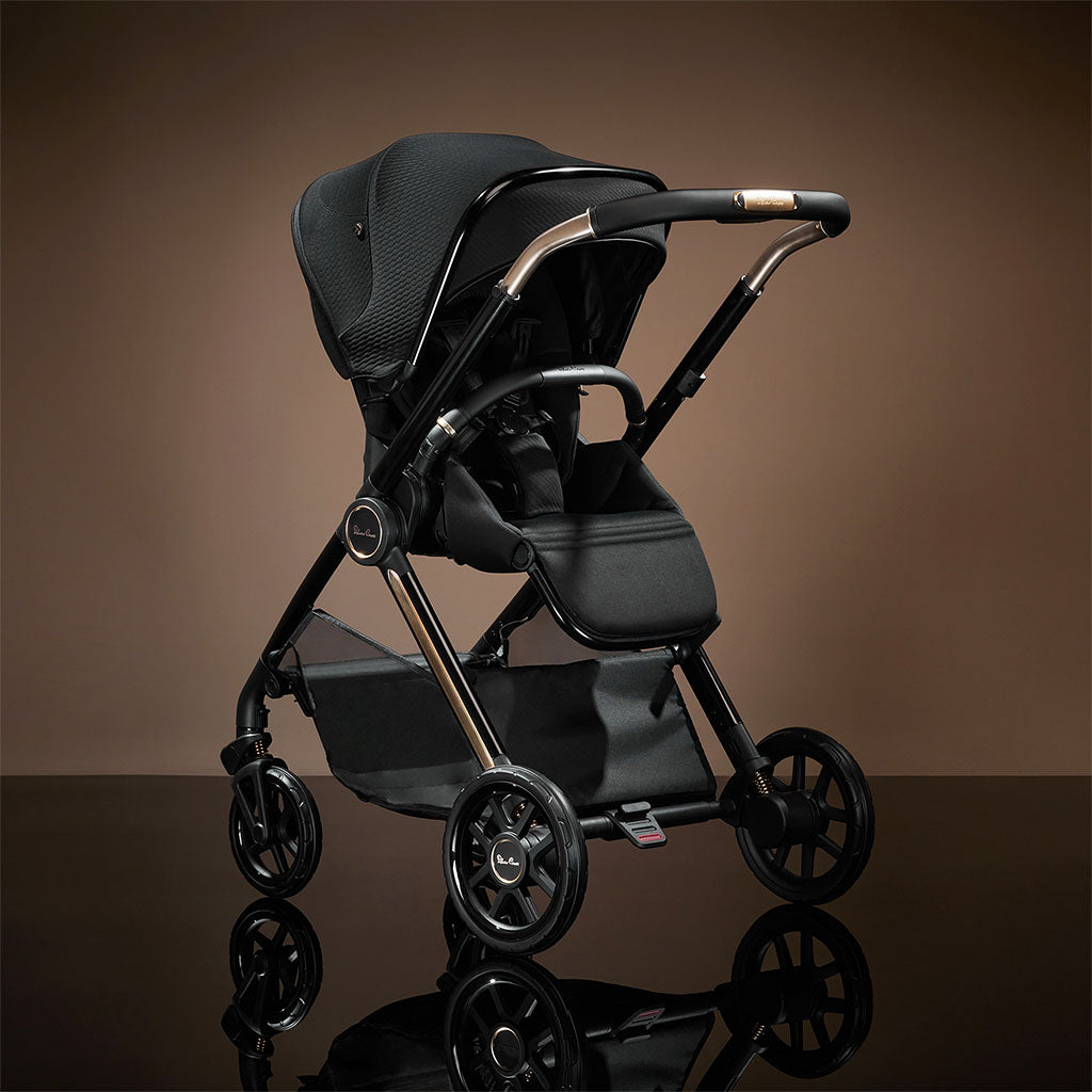 Silver Cross Reef 2 Special Edition Ultimate 360 Iconic Black Car Seat Family Bundle - Espresso