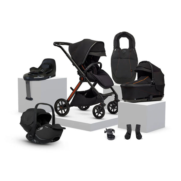 Silver Cross x Automobili Lamborghini Reef AL Arancio Travel System Ultimate 360 Infant Carrier Bundle