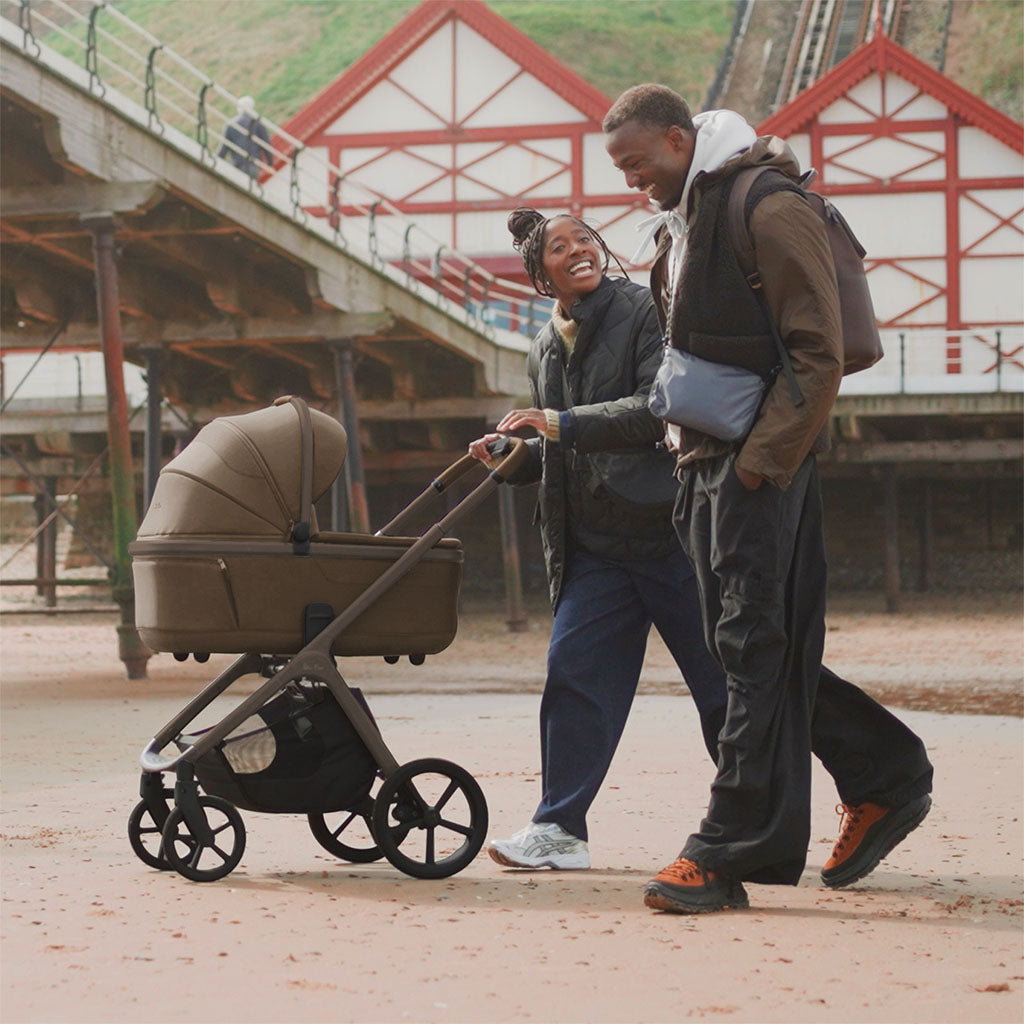 Silver Cross Cove Pushchair Ultimate 360 Family Car Seat Bundle - Maple