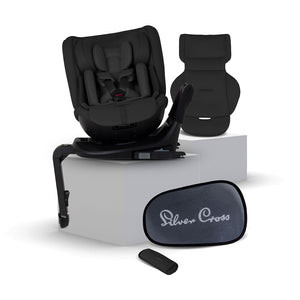 Silver Cross Motion 3 All Size 360 Rotating Car Seat Iconic Black 1