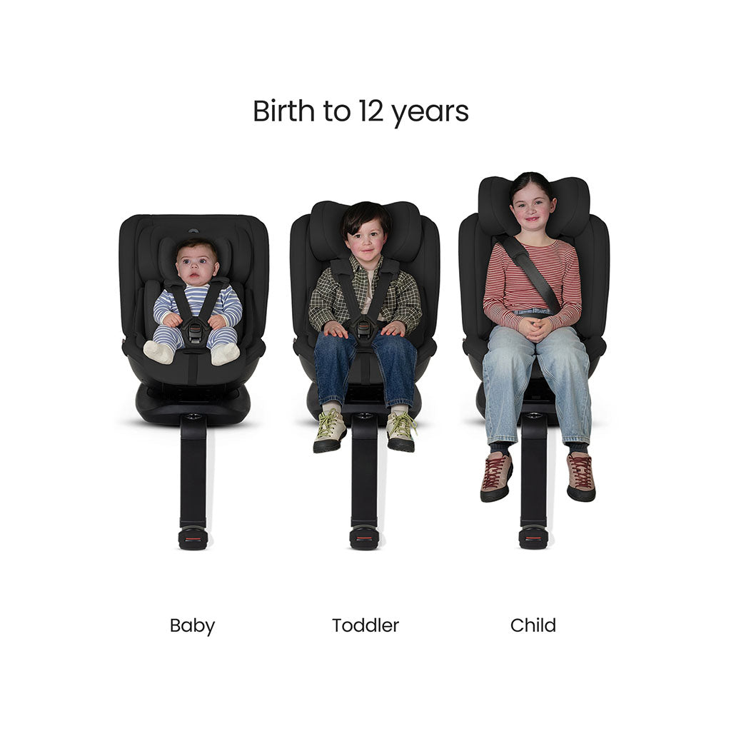 Silver Cross Motion 3 All Size 360 Rotating Car Seat Iconic Black 10