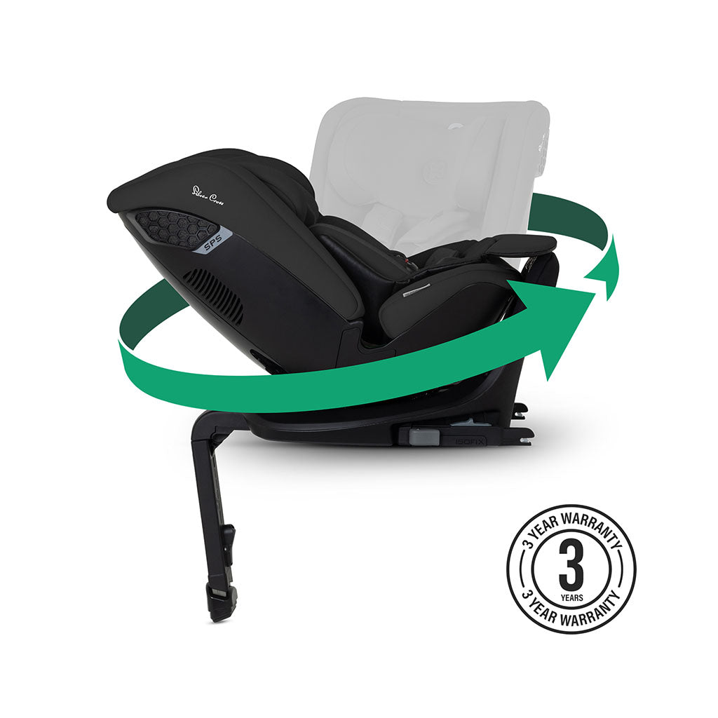 Silver Cross Motion 3 All Size 360 Rotating Car Seat Iconic Black 4