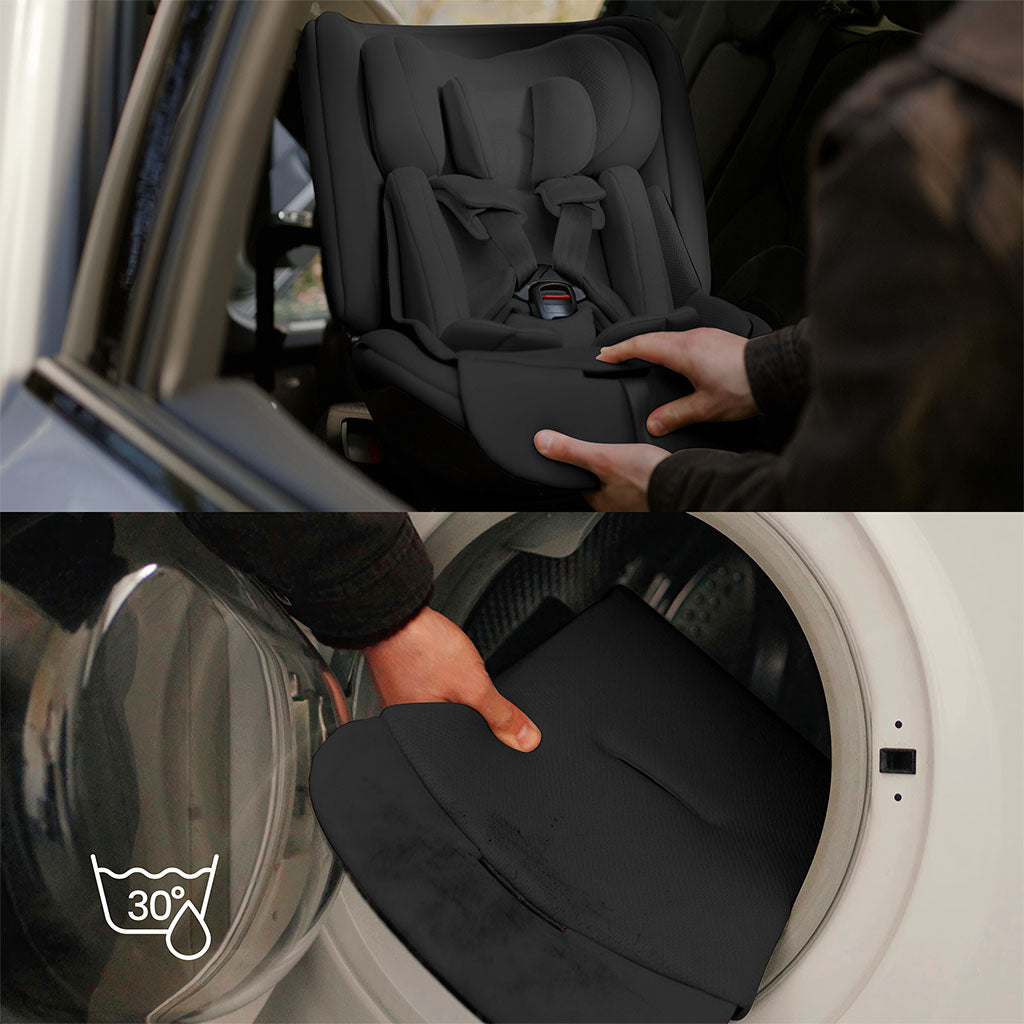 Silver Cross Motion 3 All Size 360 Rotating Car Seat Iconic Black 9