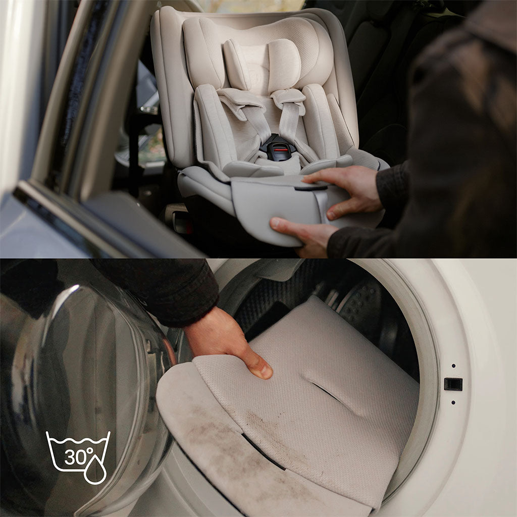 Silver Cross Motion 3 All Size 360 Rotating Car Seat Natural Taupe 9
