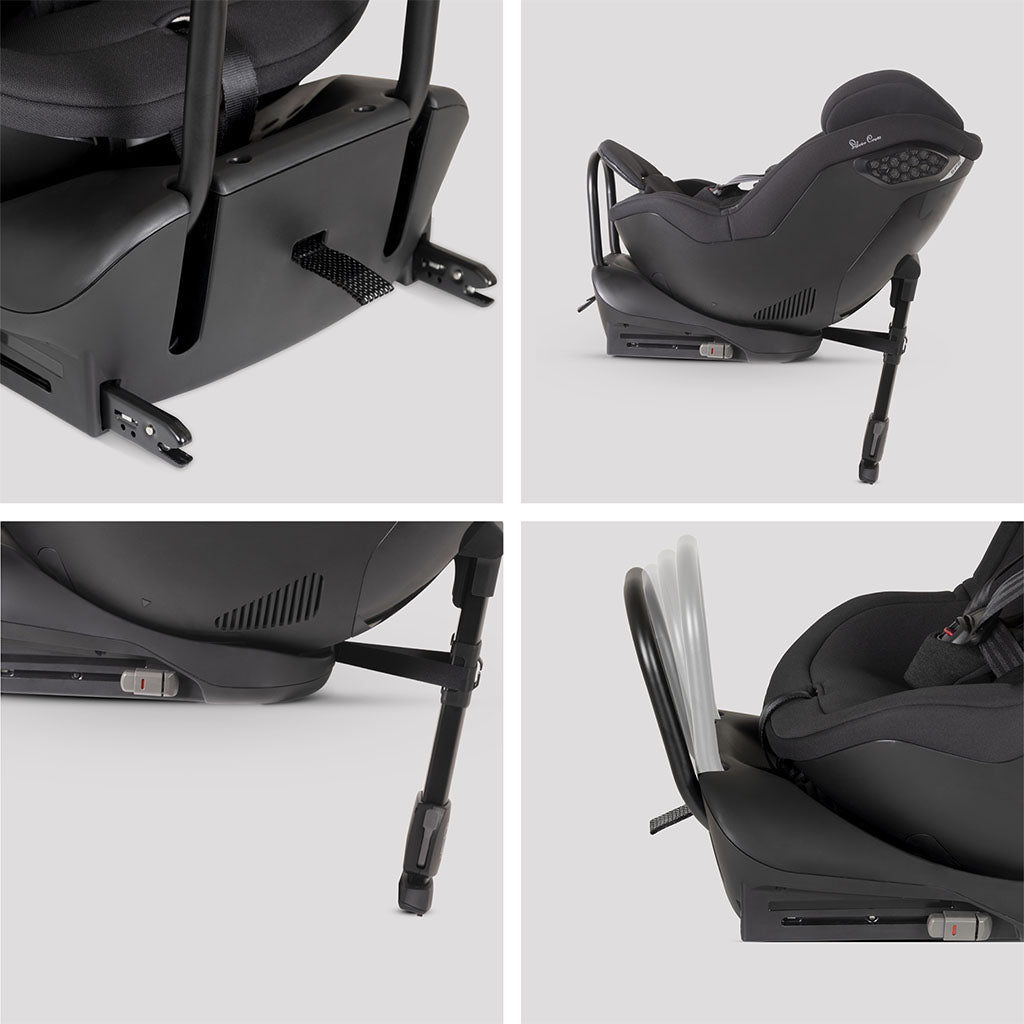 Silver Cross Perform Extended Rear Facing Car Seat Iconic Black 5
