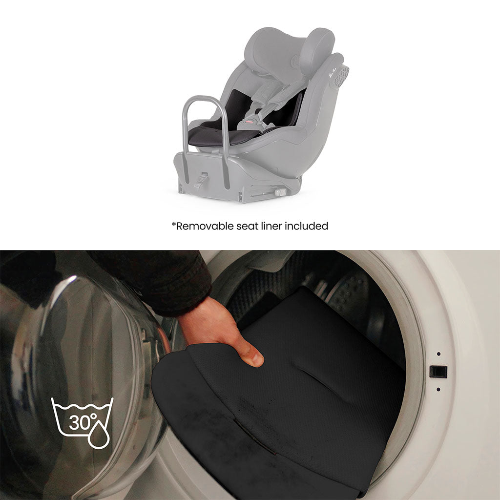 Silver Cross Perform Extended Rear Facing Car Seat Iconic Black 7