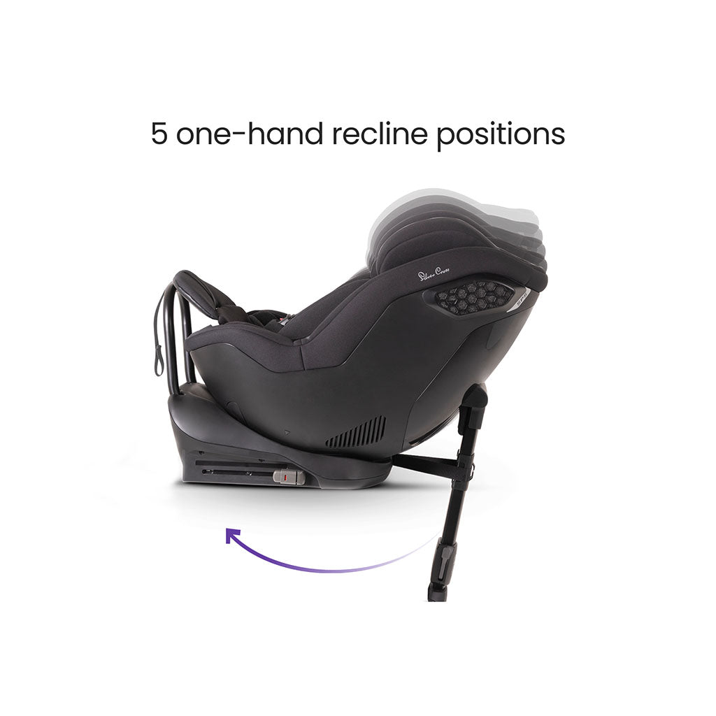 Silver Cross Perform Extended Rear Facing Car Seat Iconic Black 8
