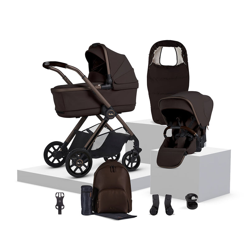 Silver Cross Reef 2 Special Edition Travel System Accessory Bundle - Ganache
