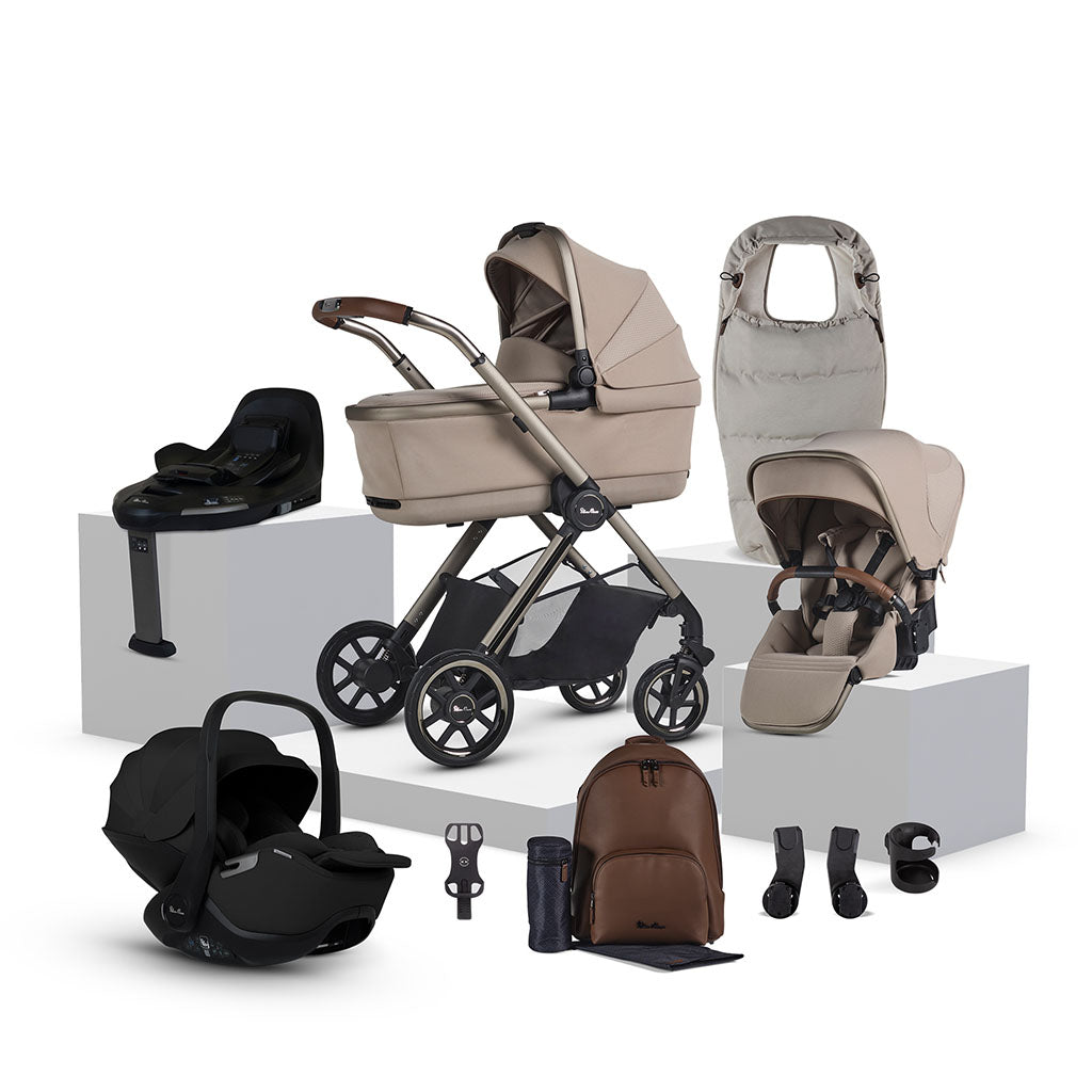 Silver Cross Reef 2 Special Edition Ultimate 360 Iconic Black Car Seat Bundle - Frappe