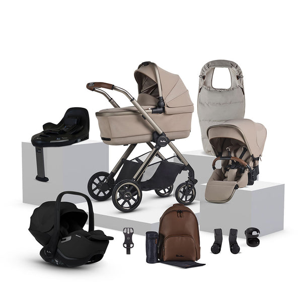 Silver Cross Reef 2 Special Edition Ultimate 360 Iconic Black Car Seat Bundle - Frappe