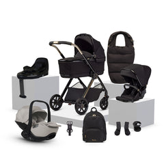 Silver Cross Reef 2 Special Edition Ultimate 360 Natural Taupe Car Seat Bundle - Espresso