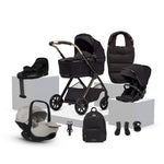 Silver Cross Reef 2 Special Edition Ultimate 360 Natural Taupe Car Seat Bundle - Espresso