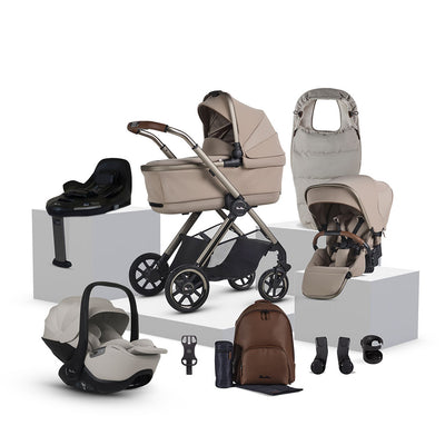 Silver Cross Reef 2 Special Edition Ultimate 360 Natural Taupe Car Seat Bundle - Frappe