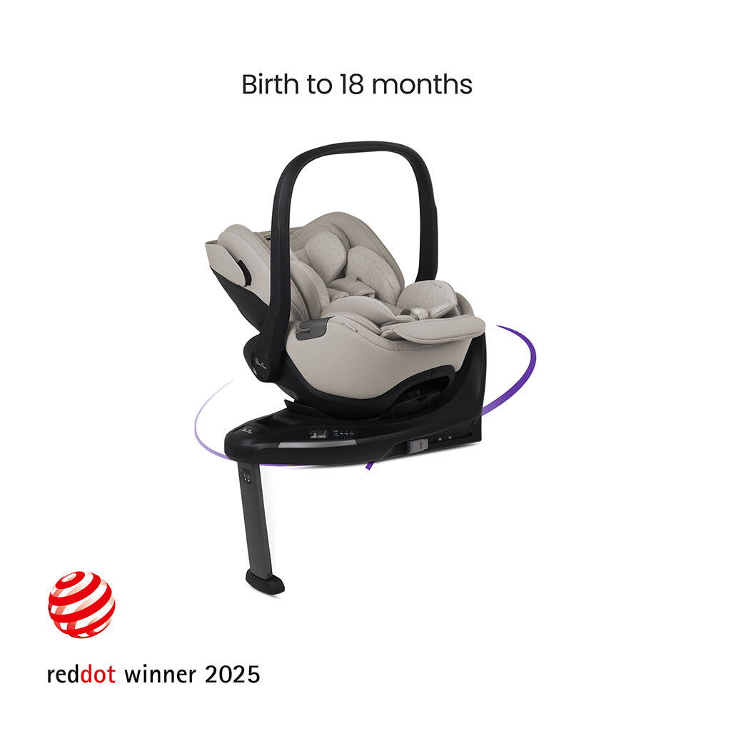 Silver Cross Reef 2 Special Edition Ultimate 360 Natural Taupe Car Seat Bundle - Frappe