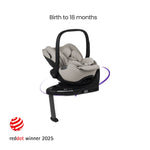 Silver Cross Reef 2 Special Edition Ultimate 360 Natural Taupe Car Seat Bundle - Espresso