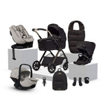 Silver Cross Reef 2 Special Edition Ultimate 360 Natural Taupe Car Seat Family Bundle - Espresso