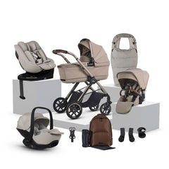 Silver Cross Reef 2 Special Edition Ultimate 360 Natural Taupe Car Seat Family Bundle - Frappe