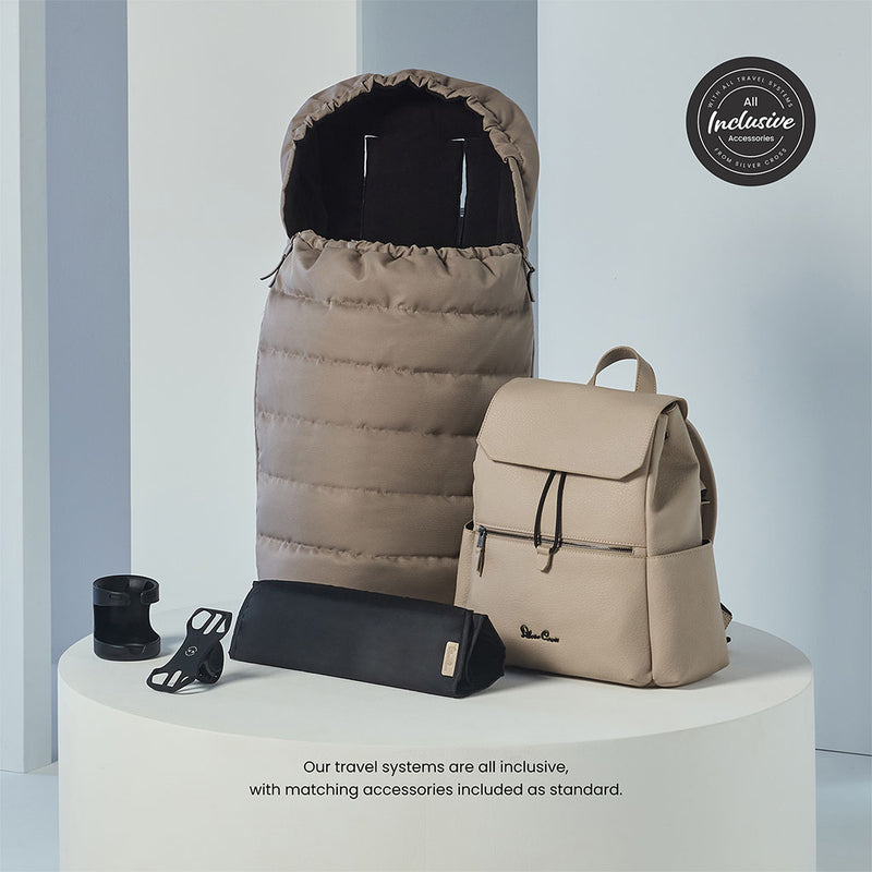 Silver Cross Reef 2 Travel System Accessory Bundle - Mocha