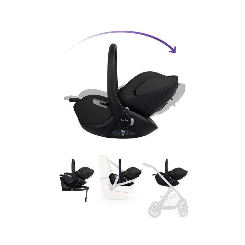 Silver Cross Reef 2 Special Edition Ultimate 360 Iconic Black Car Seat Family Bundle - Ganache