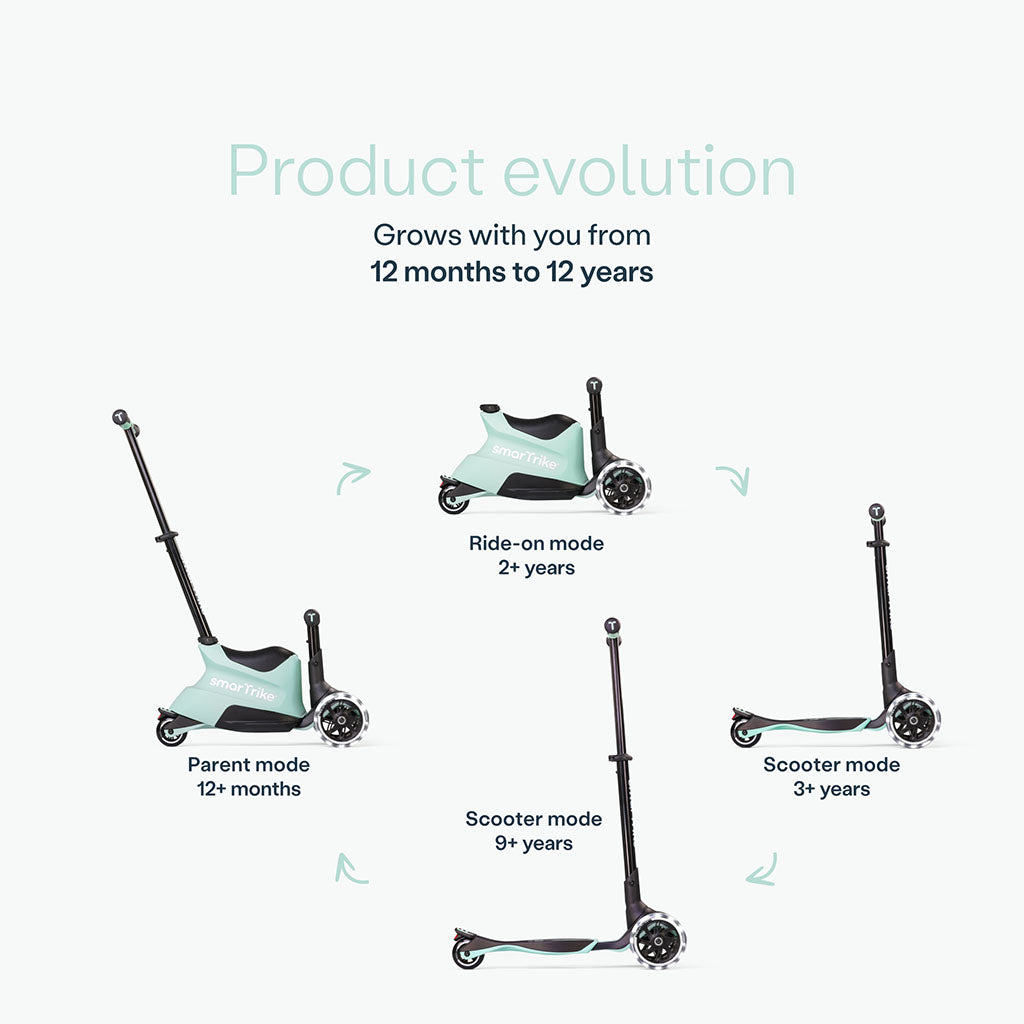 SmarTrike Xtend Ride On Scooter Plus - Green