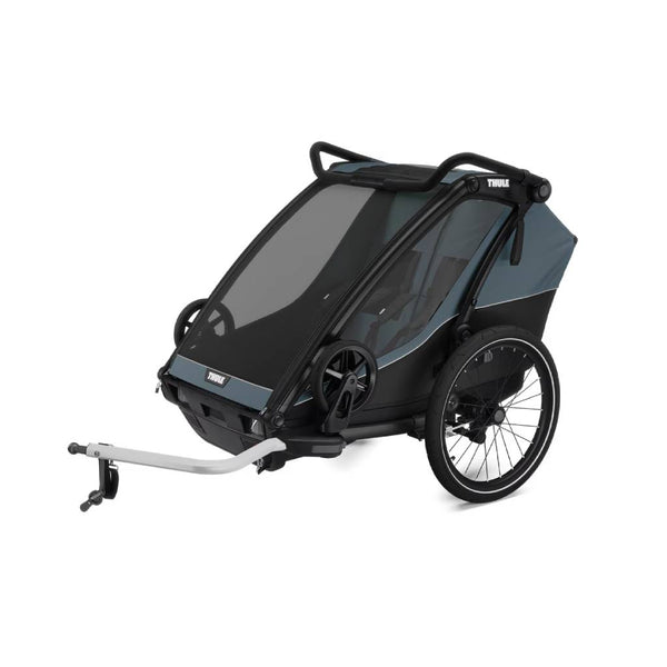 Thule Chariot Cab 2-seat Multisport Bike Trailer - Dark Slate