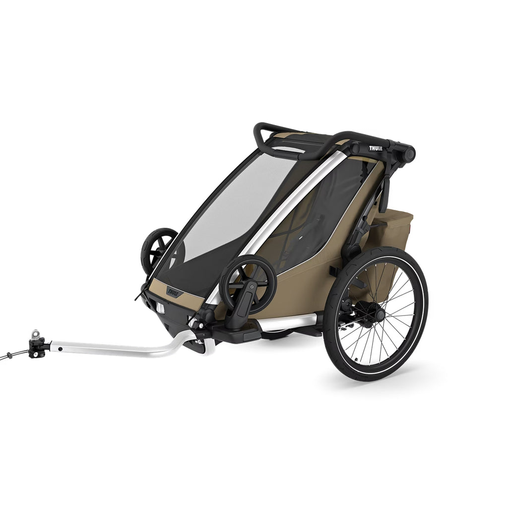 Thule Chariot Cross 2 Single Seat Multisport Bike Trailer - Faded Khaki