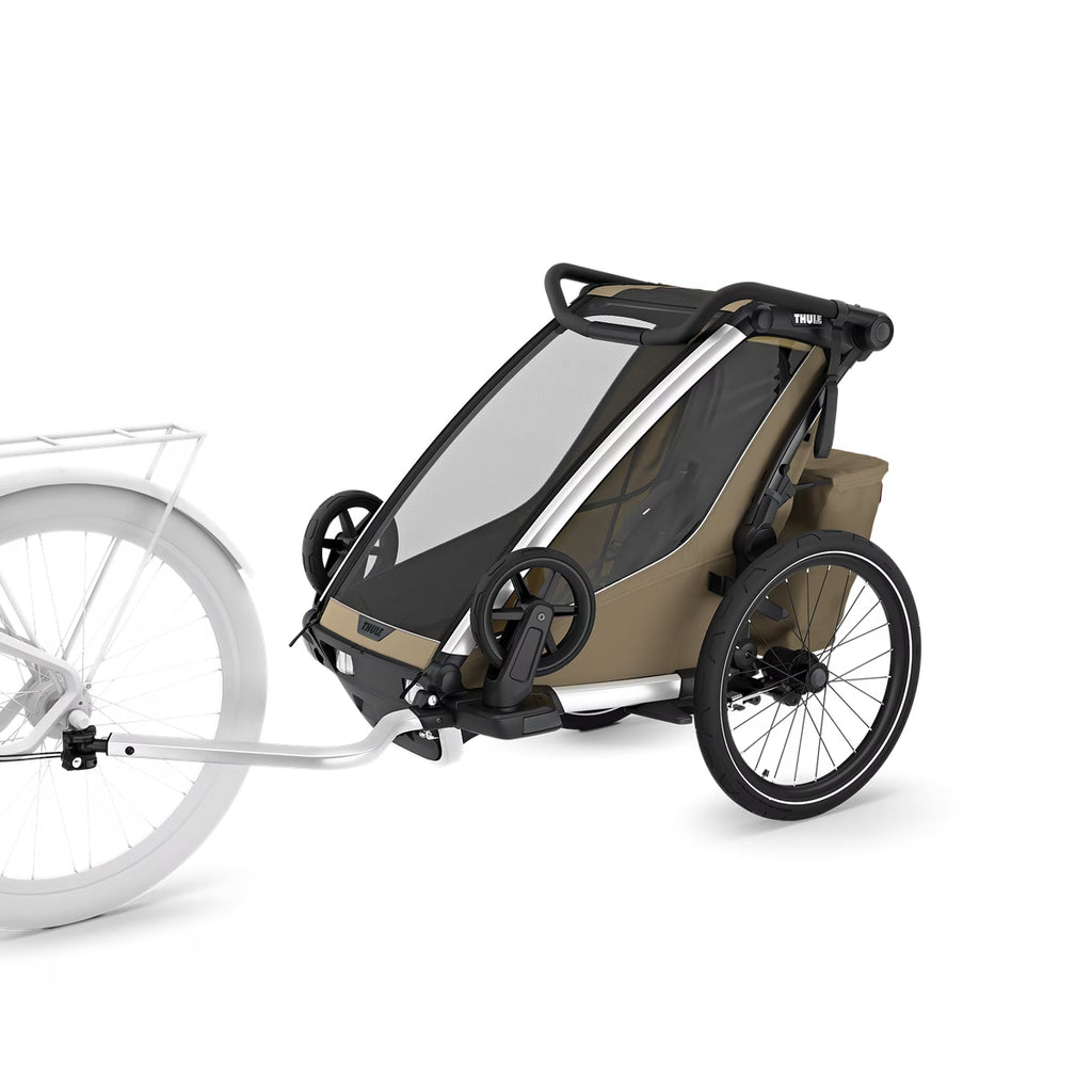 Thule Chariot Cross 2 Single Seat Multisport Bike Trailer - Faded Khaki
