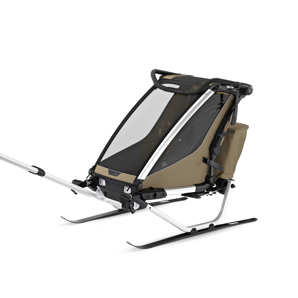 Thule Chariot Cross 2 Single Seat Multisport Bike Trailer - Faded Khaki