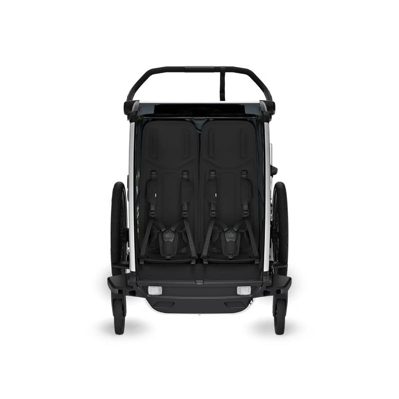 Thule Chariot Cross 2 Double Seat Multisport Bike Trailer - Dark Slate