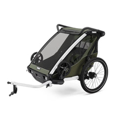 Thule Chariot Lite Double Seat Multisport Bike Trailer - Vintage Green
