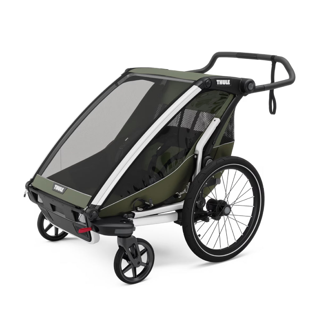 Thule Chariot Lite Double Seat Multisport Bike Trailer - Vintage Green