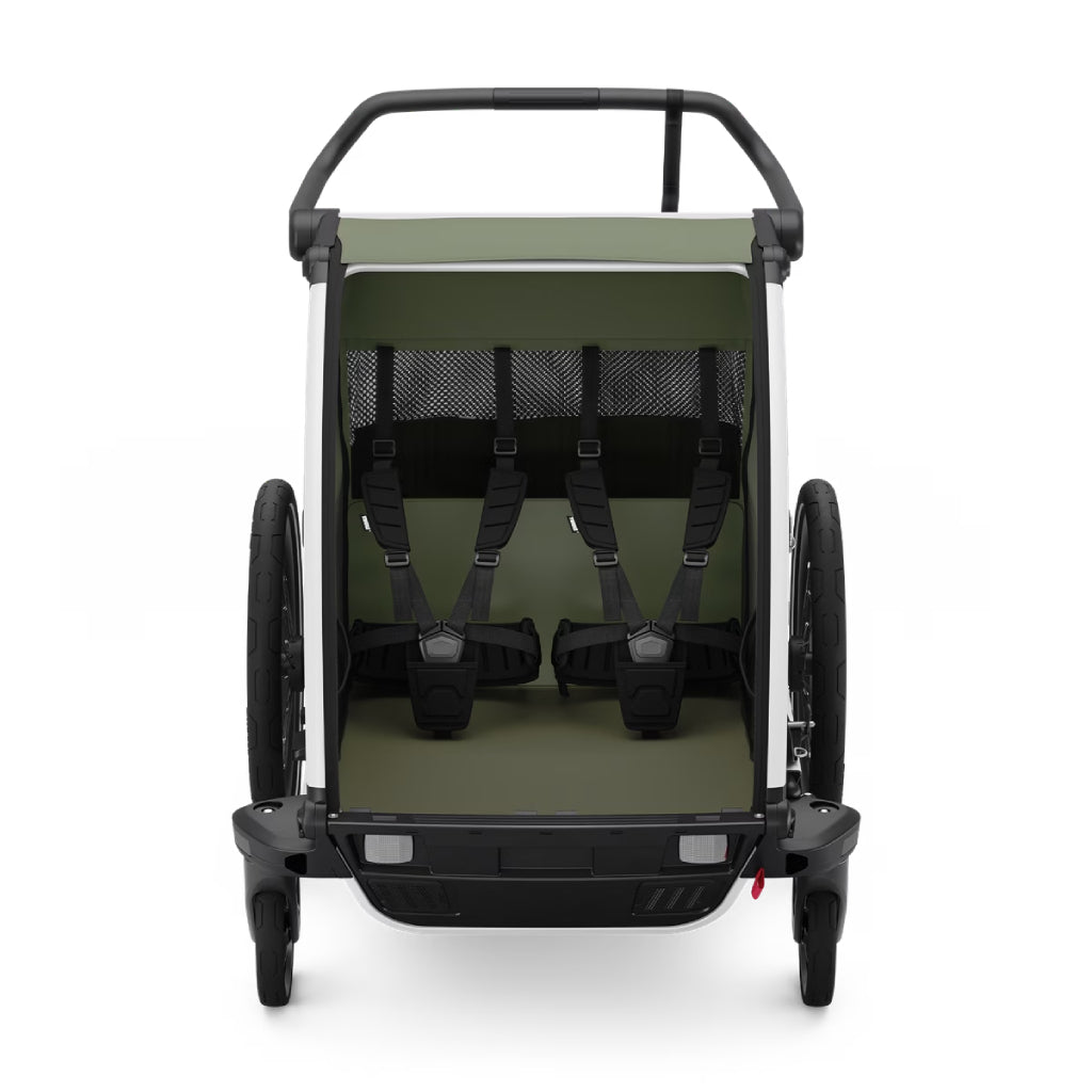Thule Chariot Lite Double Seat Multisport Bike Trailer - Vintage Green