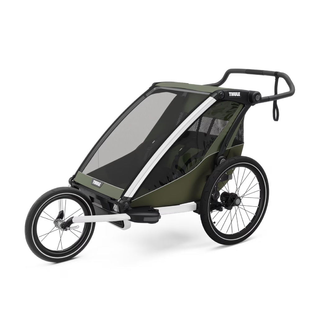 Thule Chariot Lite Double Seat Multisport Bike Trailer - Vintage Green