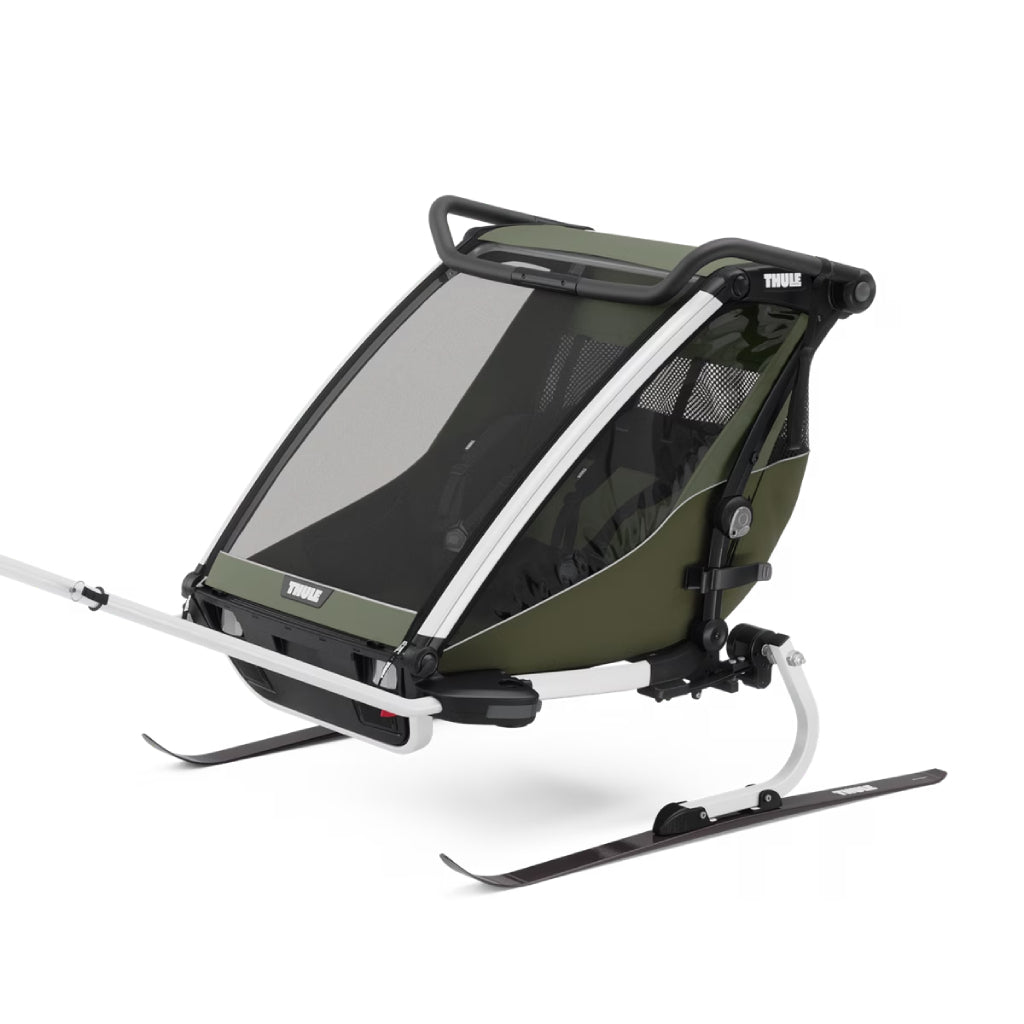 Thule Chariot Lite Double Seat Multisport Bike Trailer - Vintage Green