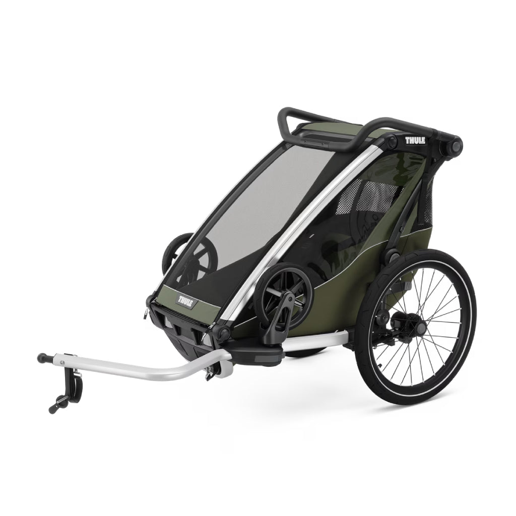 Thule Chariot Lite Single Seat Multisport Bike Trailer - Vintage Green