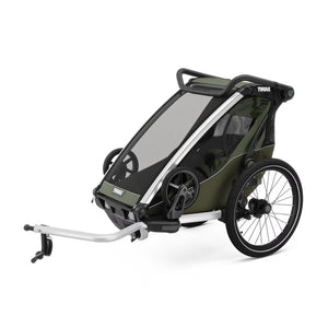 Thule Chariot Lite Single Seat Multisport Bike Trailer - Vintage Green